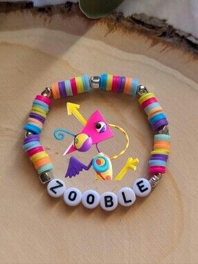 'Zooble' The Amazing Digital Circus Inspired Handmade Clay Beaded Bracelet
